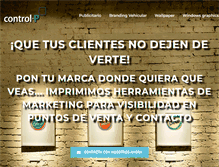 Tablet Screenshot of controlp.com.co
